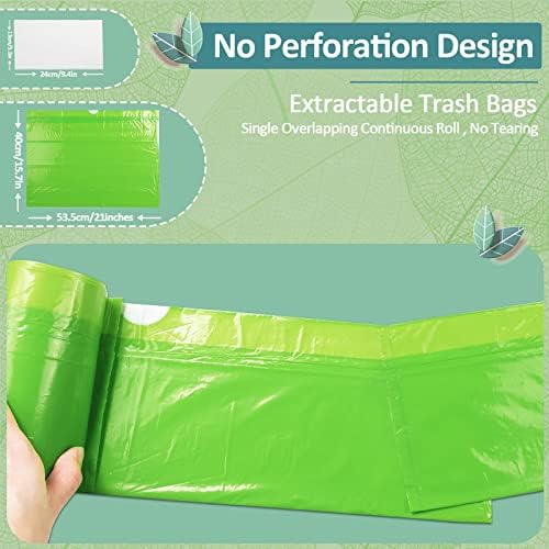 Forros desechables para inodoro auxiliar con almohadilla super absorbente, 100 bolsas + 100 almohadillas para silla de baño - imagen 2