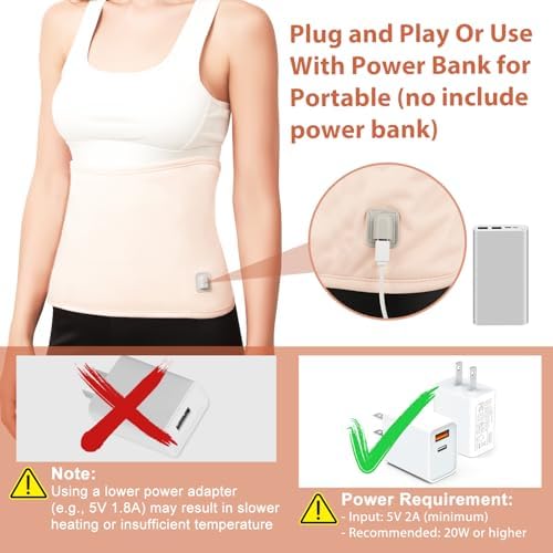 Funda Térmica de Aceite de Ricino, Pack de Algodón Orgánico con Calentador Electrónico y Almohadilla de Franela Impermeable para Cuidado de la Piel - imagen 3