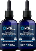 Melatonina Líquida de Acción Rápida Life Extension (Cítrico-Vainilla), 2 Onzas Líquidas (Paquete de 2) - imagen 1
