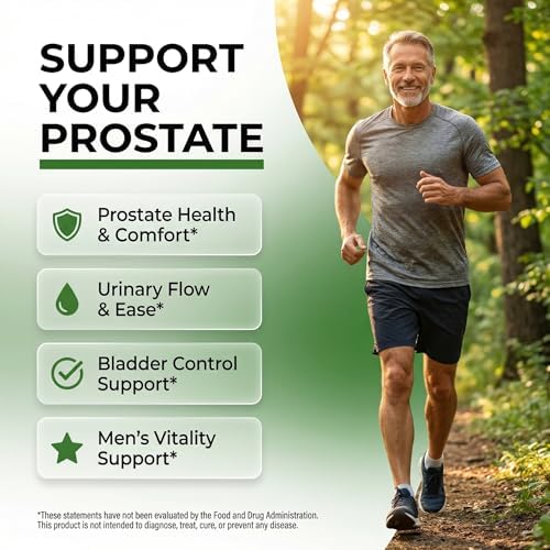 Suplementos de Salud Prostática para Hombres AndroFlow con Aceite de Palma Enana y Semilla de Calabaza, 60 Gomas de Clean Nutra - imagen 2