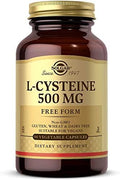 Solgar L-Cisteína 500 mg, 90 Cápsulas Vegetales - Aminoácido Libre - Soporte de Queratina para Piel, Cabello y Uñas - Apoyo a Glutatión - Vegano, Sin - imagen 1