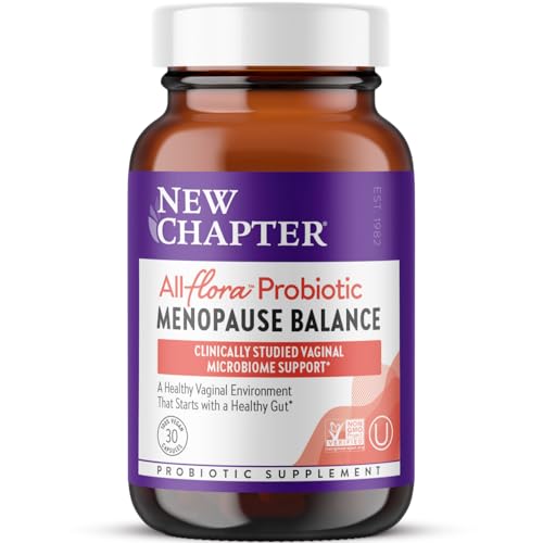 New Chapter All-Flora Probiotico Balance Menopáusico, Probioticos Ultra Concentrados con Cohosh Negro para Sofocos, 100% Vegano, 30 Cápsulas Veganas - imagen 3