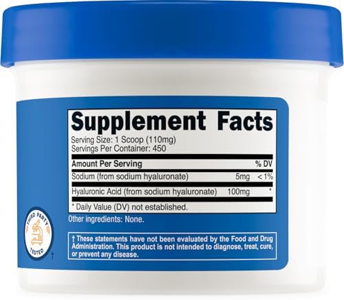 Polvo de Ácido Hialurónico Nutricost 50 Gramos - Soluble en Agua, Fino, Libre de Gluten, No OGM - imagen 5