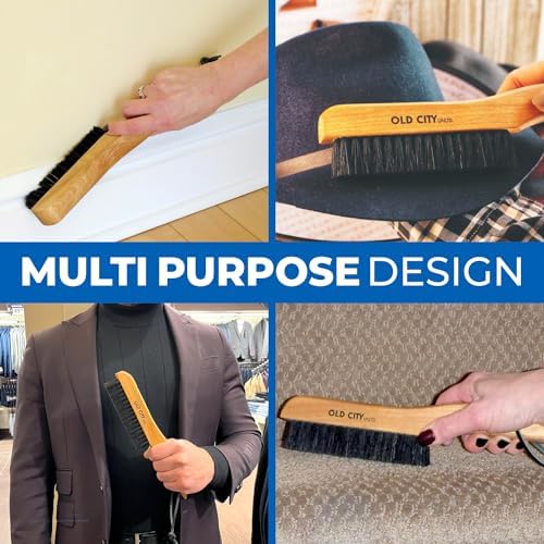 Cepillo para Ropa de Cerda de Jabalí 100% - Cepillo Quitapelusas para Trajes de Hombre, Suede, Muebles y Tapicería, Cepillo para Sombreros - imagen 3