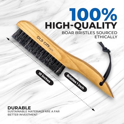 Cepillo para Ropa de Cerda de Jabalí 100% - Cepillo Quitapelusas para Trajes de Hombre, Suede, Muebles y Tapicería, Cepillo para Sombreros - imagen 5