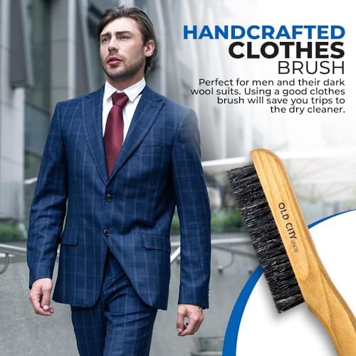 Cepillo para Ropa de Cerda de Jabalí 100% - Cepillo Quitapelusas para Trajes de Hombre, Suede, Muebles y Tapicería, Cepillo para Sombreros - imagen 6