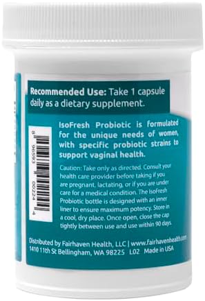 Probioticos Vaginales IsoFresh de Fairhaven Health para Mujeres | Apoya el pH Saludable y Olor Vaginal | 1 al Día | Mezcla de Lactobacilos | - imagen 3