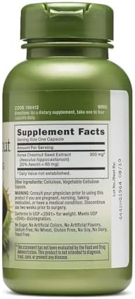 Extracto de Castaño de Indias GNC Herbal Plus 300mg 100 cápsulas - imagen 2