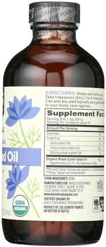 Aceite de Semilla Negra Orgánico Whole Foods Market, 8 Fl Oz - imagen 5