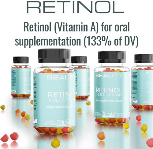 Gomitas de Retinol SHIZAM con Vitamina A, Suplemento Antienvejecimiento para Mujeres, Mejora el Colágeno y Piel Radiante - imagen 2