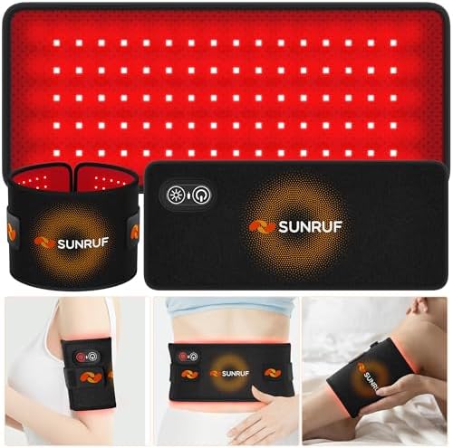 Terapia de Luz Roja para el Cuerpo, Almohadilla Portátil Recargable 2000mAh, Luz Infrarroja 660&850nm para Espalda, Cintura, Hombros y Rodillas, - imagen 1