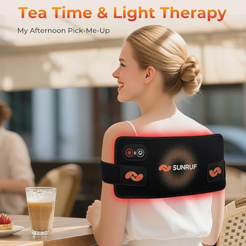 Terapia de Luz Roja para el Cuerpo, Almohadilla Portátil Recargable 2000mAh, Luz Infrarroja 660&850nm para Espalda, Cintura, Hombros y Rodillas, - imagen 3