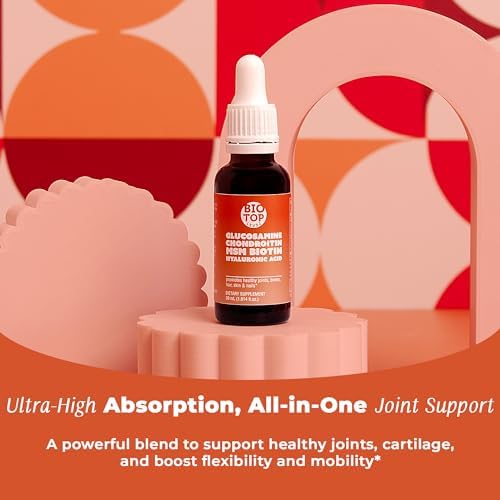 BIOTOPLEVEL Glucosamina Líquida, Condroitina, MSM, Biotina y Ácido Hialurónico - Fórmula Todo en Uno para la Salud de Articulaciones, Huesos, - imagen 2