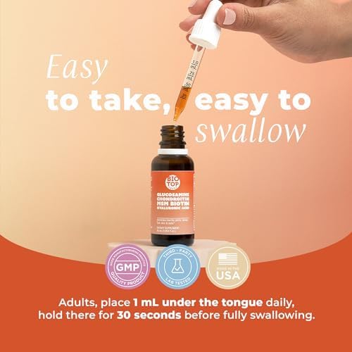 BIOTOPLEVEL Glucosamina Líquida, Condroitina, MSM, Biotina y Ácido Hialurónico - Fórmula Todo en Uno para la Salud de Articulaciones, Huesos, - imagen 5