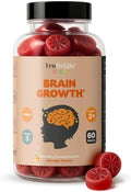 Gomitas TruHeight para el Crecimiento Cerebral de Niños (Naranja, 2 años en adelante) - Vitaminas Naturales Omega 3 para el Desarrollo Mental y la - imagen 1