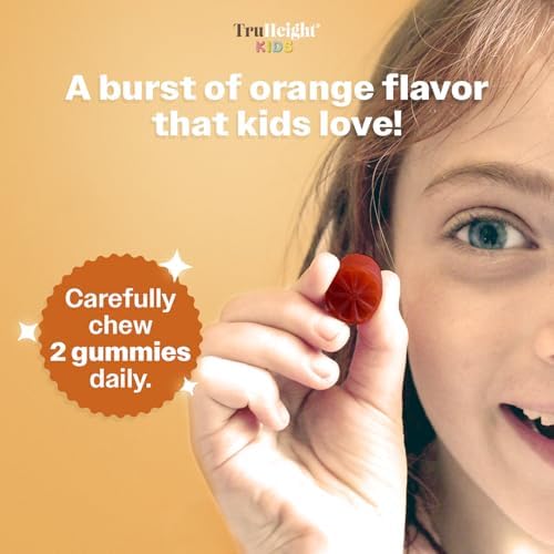 Gomitas TruHeight para el Crecimiento Cerebral de Niños (Naranja, 2 años en adelante) - Vitaminas Naturales Omega 3 para el Desarrollo Mental y la - imagen 5