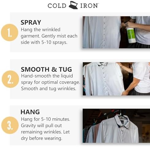 Spray Antiflacidez Cold Iron para Ropa 32 fl oz. Mojito Cítrico Menta. Alternativa Ecológica para Planchar. Rápido y Fácil de Usar. Fórmula - imagen 2
