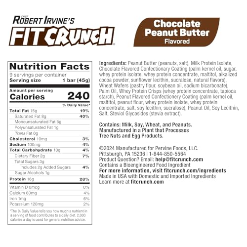 Barras de Proteína FITCRUNCH Wafer, 16g de Proteína y 1-3g de Azúcar (Paquete Variado de 9 Barras) - imagen 2