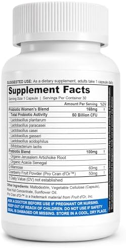 Probióticos Vaginales NutraBlast para Mujeres - Salud Digestiva, Intima y Urinaria - 50 Mil Millones CFU - 6 Cepas, Prebióticos, Extracto de Arándano - imagen 2