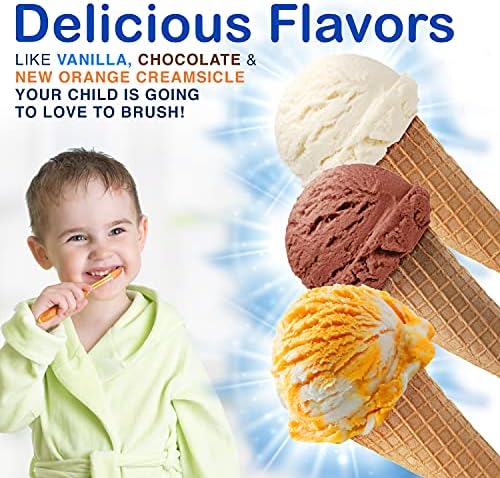 Pasta de Dientes Anticaries para Niños Tanner's Tasty Paste (Vainilla, Chocolate y Naranja) - Sabor Delicioso, Seguro y Efectivo (Paquete de 3) - imagen 6