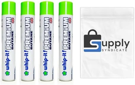 Paquete de 4 Latas de Butano Premium Whip-It! 420ml, Casi Sin Impurezas, Empaque Supply Syndicate - imagen 5