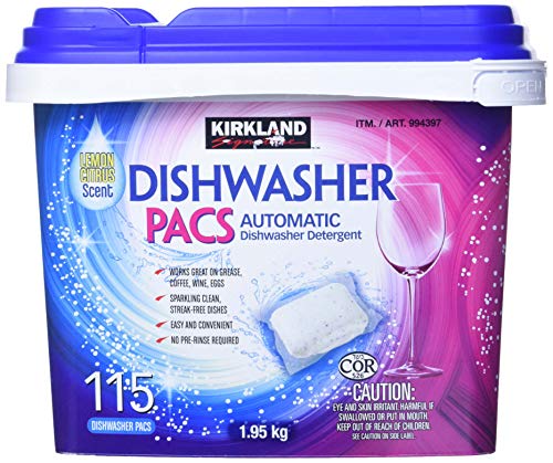Pacs de detergente para lavavajillas Kirkland Signature, fáciles de usar y sin marcas, detergente premium para lavavajillas automático - imagen 2