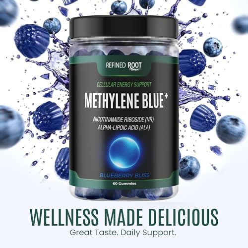 Gomitas de Methylene Blue de Grado Farmacéutico con Ácido Alfa Lipoico (ALA) y NAD, Suplemento Cognitivo de 60 Días - imagen 2