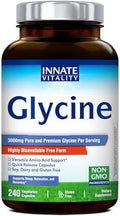 Suplementos de Glicina Innate Vitality, 3000mg por Porción, Forma Bioavailable, Sueño, Relajación, Producción de Colágeno y Glutatión, 240 Cápsulas - imagen 1