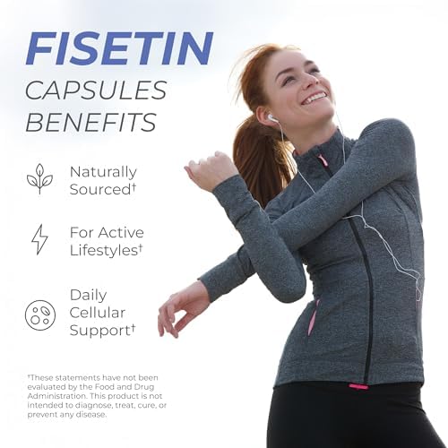 Suplemento de Fisetina Neurogan 500MG - 30 Cápsulas 98% Puro | Antienvejecimiento y Salud Cerebral | Suplementos para Memoria y Concentración, - imagen 7