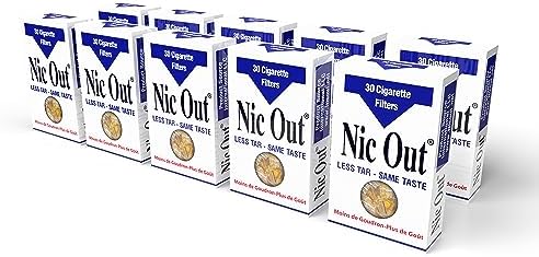 Filtros Nic-Out para Fumadores de Cigarrillos - Paquete de 10 (300 Filtros) - imagen 1