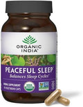 Suplemento Herbal ORGANIC INDIA para un Sueño Pacífico - Ayuda Natural para Dormir Profundamente, Sin Melatonina, Apoya el Ritmo Circadiano, Orgánico - imagen 1