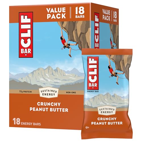 CLIF BAR - Barra Energética de Mantequilla de Cacahuate Crujiente - 11g de Proteína - Hecha con Avena Orgánica - 2.4 oz (Paquete de 18) - imagen 6