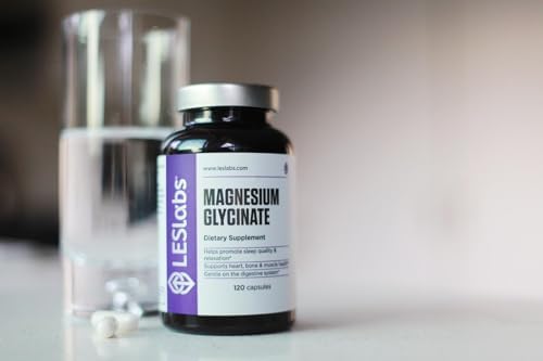 LES Labs Magnesio Glicinato para Sueño Reparador, Salud Cardiaca, Alivio del Estrés, Metabolismo y Función Muscular, Suave para el Sistema Digestivo, - imagen 6