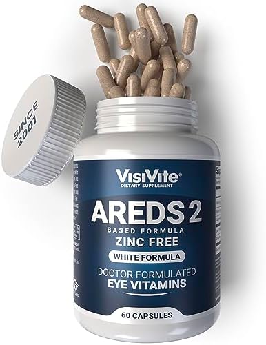 Vitaminas para los Ojos Zinc Free AREDS 2 - Vitaminas Oculares con Zeaxantina y Luteína - VCaps Sin Soja - Sin Zinc ni Cobre - imagen 1