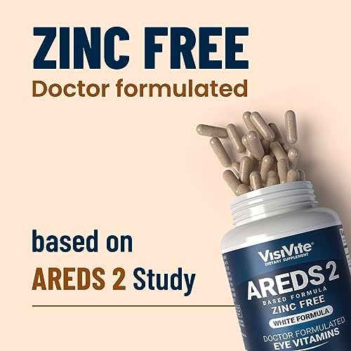 Vitaminas para los Ojos Zinc Free AREDS 2 - Vitaminas Oculares con Zeaxantina y Luteína - VCaps Sin Soja - Sin Zinc ni Cobre - imagen 4