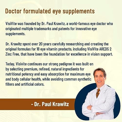Vitaminas para los Ojos Zinc Free AREDS 2 - Vitaminas Oculares con Zeaxantina y Luteína - VCaps Sin Soja - Sin Zinc ni Cobre - imagen 5