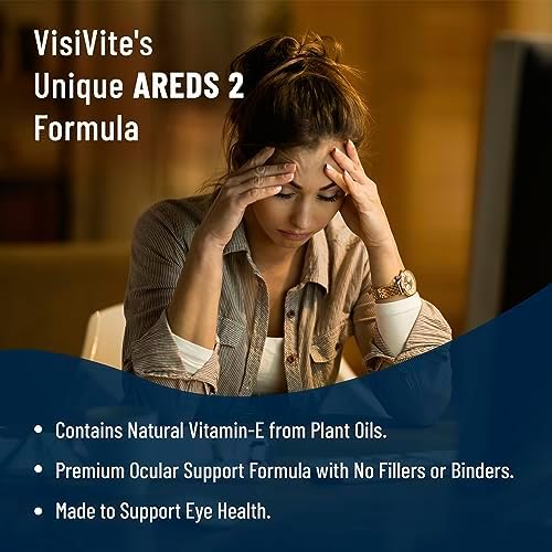 Vitaminas para los Ojos Zinc Free AREDS 2 - Vitaminas Oculares con Zeaxantina y Luteína - VCaps Sin Soja - Sin Zinc ni Cobre - imagen 8