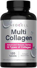 NeoCell Super Multi Colágeno Péptidos | 120 Tabletas | 10 Tipos de Colágeno | Suplemento de Belleza para Piel, Cabello y Uñas | Para Hombres y Mujeres - imagen 1