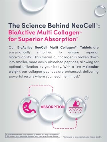 NeoCell Super Multi Colágeno Péptidos | 120 Tabletas | 10 Tipos de Colágeno | Suplemento de Belleza para Piel, Cabello y Uñas | Para Hombres y Mujeres - imagen 6