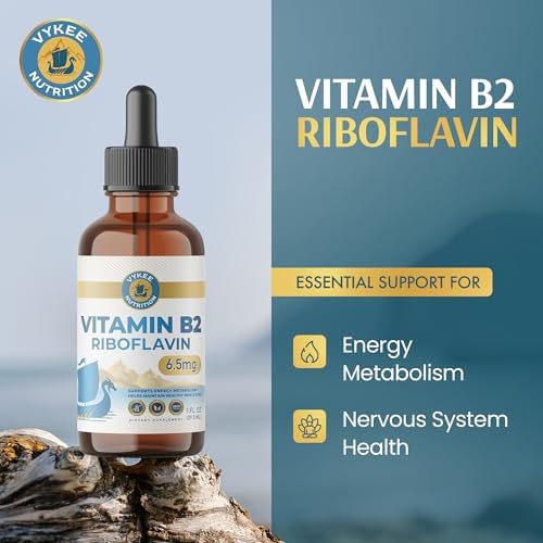 Vykee Nutrition Gotas de Vitamina B2 Riboflavina - Suplemento Líquido para Metabolismo Energético, Función Celular y Soporte Visual - Vegano, No GMO, - imagen 2