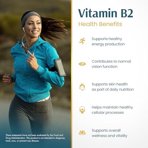 Vykee Nutrition Gotas de Vitamina B2 Riboflavina - Suplemento Líquido para Metabolismo Energético, Función Celular y Soporte Visual - Vegano, No GMO, - imagen 6