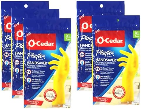 Guantes de limpieza reutilizables PLAYTEX HandSaver (Extra Grande, 5 pares), protección diaria para el hogar - imagen 1