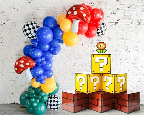 Cajas de Fiesta Seozio 6PCS Big Question Brick, Decoraciones para Cumpleaños de Niños, Suministros para Navidad y Halloween (30 x 30 cm) - imagen 3
