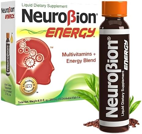Suplemento Dietético Líquido Neurobion Energy Multivitaminas + Mezcla Energética 10 viales de 250 ml - imagen 1
