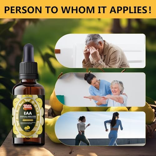 Gotas Líquidas de Aminoácidos Esenciales (EAA) y Suplemento de Soporte Hepático | Fórmula Completa de Recuperación con Vitamina B6 y Zinc, Salud - imagen 5
