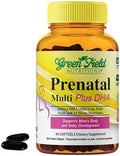 Vitaminas Prenatales Halal de Greenfield Nutrition con DHA y Ácido Fólico - Multivitamínico Esencial para el Embarazo con Hierro - 90 Softgels - imagen 1