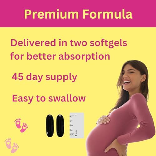 Vitaminas Prenatales Halal de Greenfield Nutrition con DHA y Ácido Fólico - Multivitamínico Esencial para el Embarazo con Hierro - 90 Softgels - imagen 2