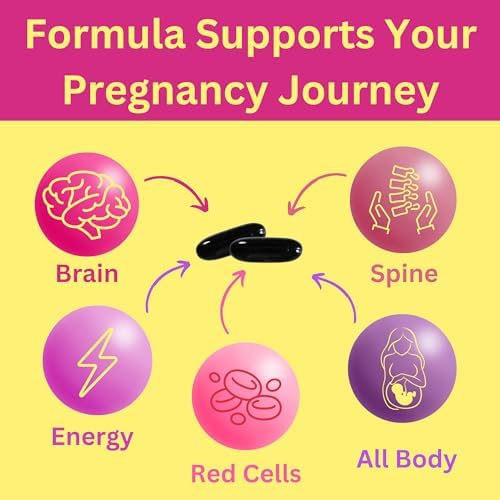 Vitaminas Prenatales Halal de Greenfield Nutrition con DHA y Ácido Fólico - Multivitamínico Esencial para el Embarazo con Hierro - 90 Softgels - imagen 3