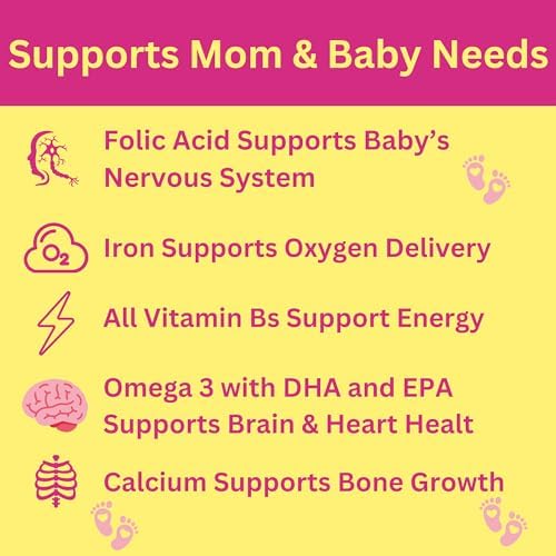 Vitaminas Prenatales Halal de Greenfield Nutrition con DHA y Ácido Fólico - Multivitamínico Esencial para el Embarazo con Hierro - 90 Softgels - imagen 4