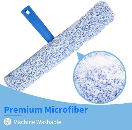 Kit de Limpieza de Ventanas de 10 Pies con Extensión, Limpiaparabrisas de 14 y Esponja de 15, Herramienta para Limpiar Ventanas Altas al Aire Libre - imagen 7